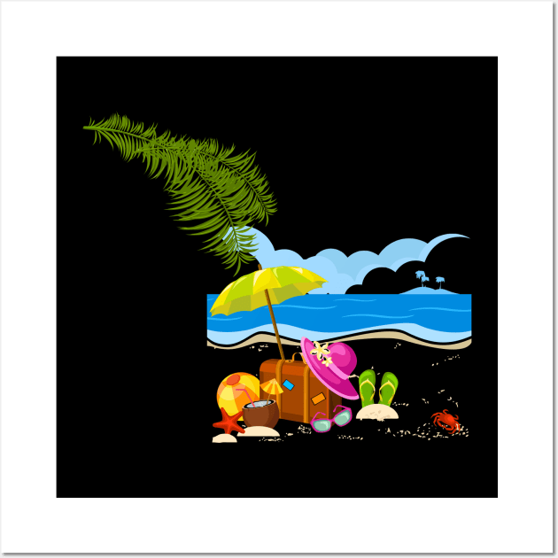 Summer tropical Wall Art by RedLineStore